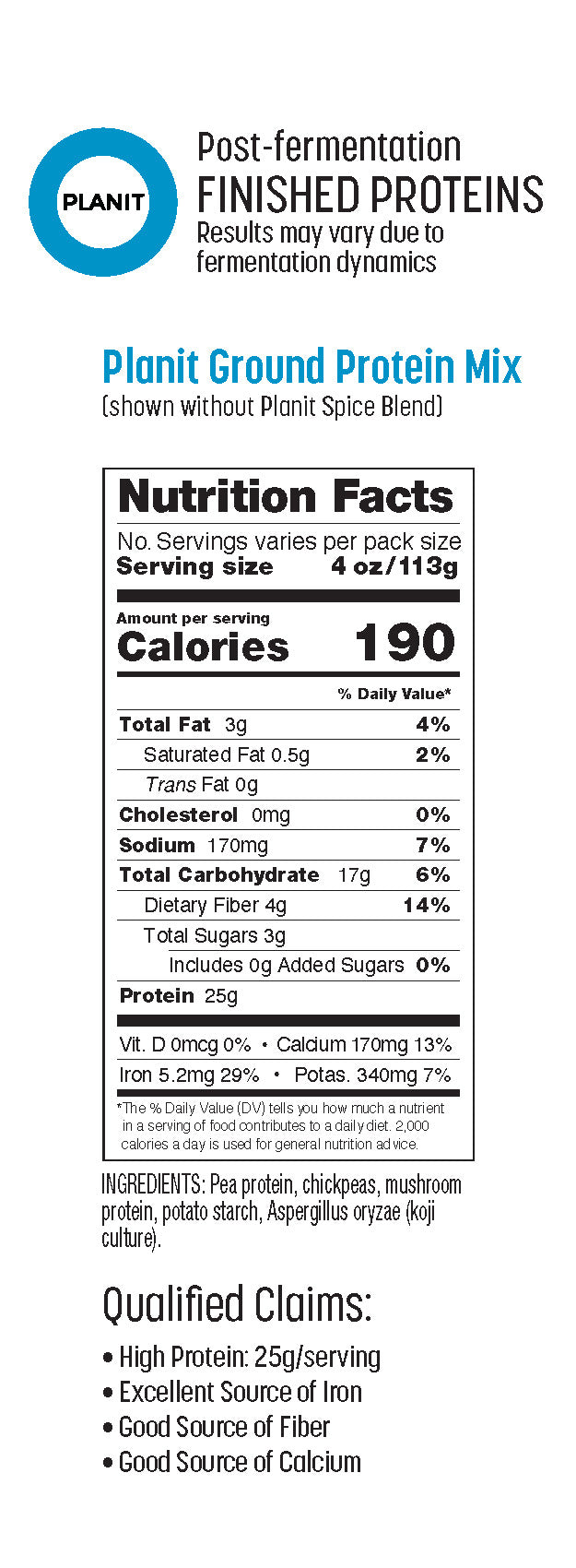 Ground Protein Texture Mix - 873g (single batch)