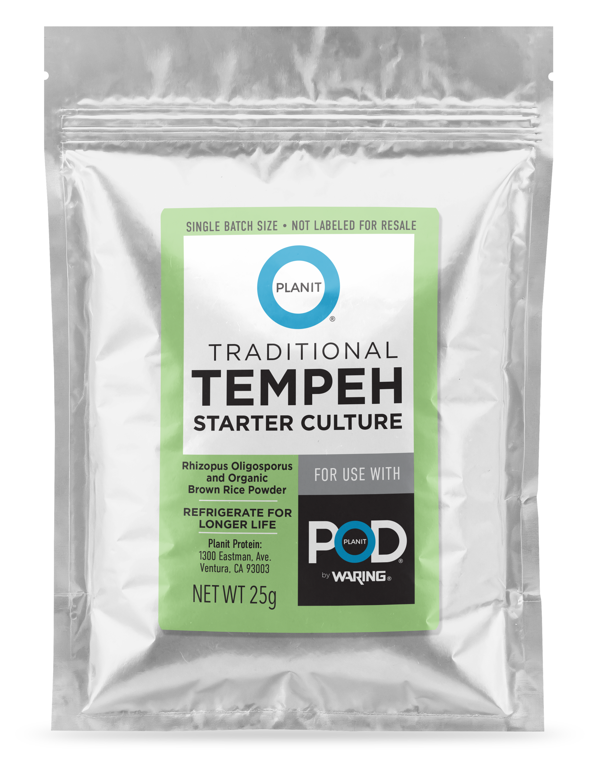 US-Made Tempeh Starter Culture 25g | Rhizopus Oligosporus – Planit Protein